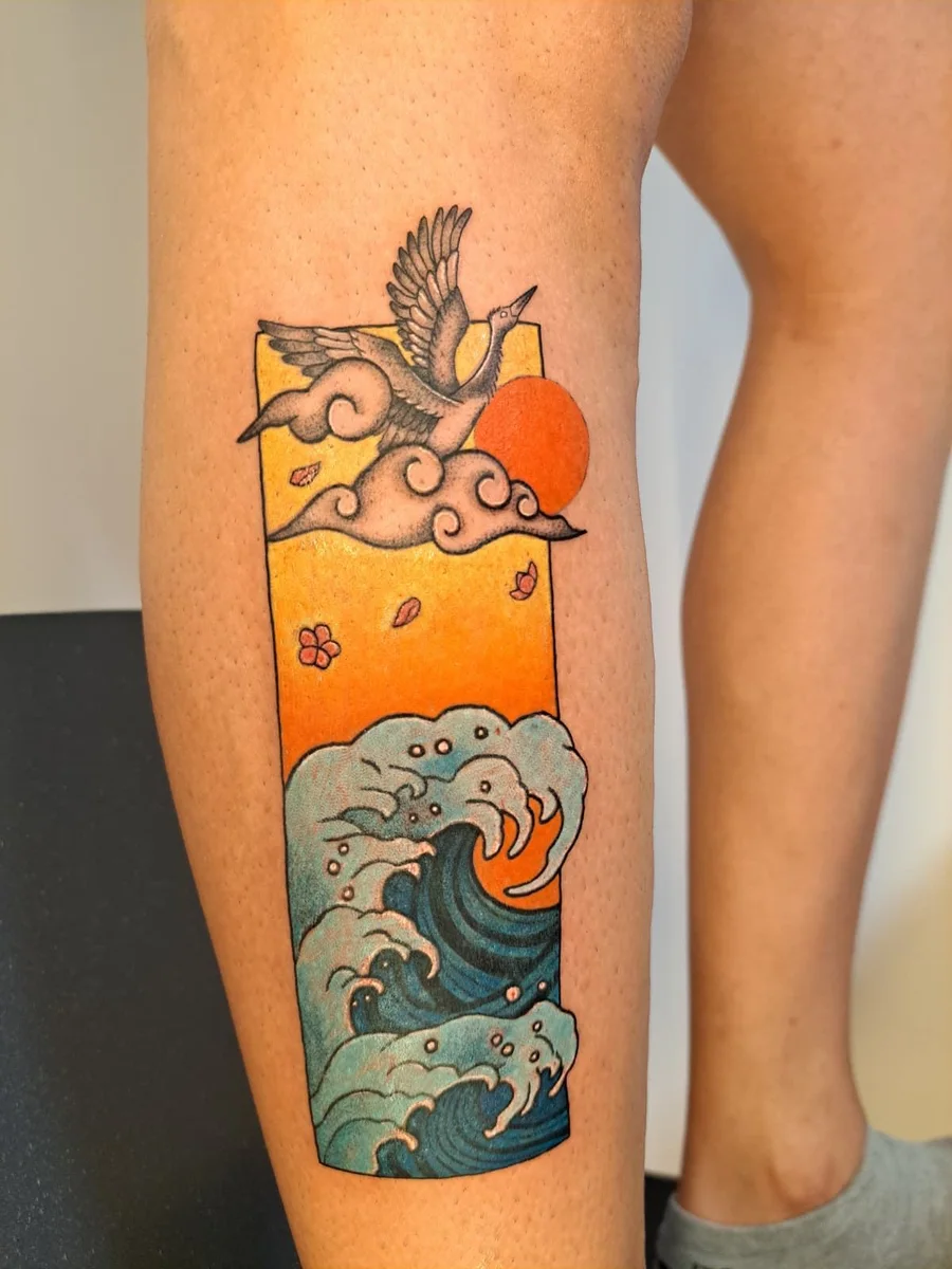 Tatuaje a color realizado por Quinn